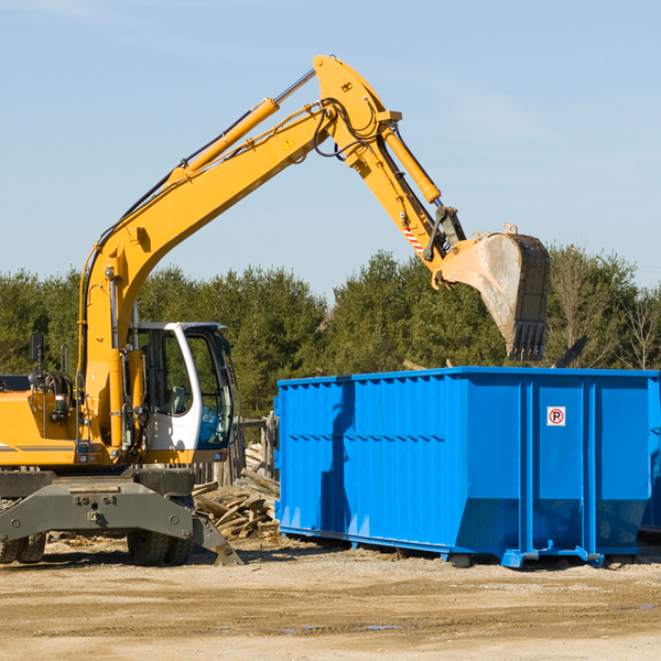 can i choose the location where the residential dumpster will be placed in Rowland Heights